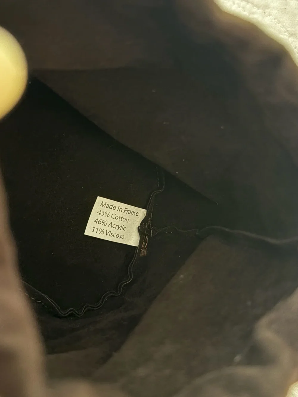 Hermes Brown Velvet Travel Storage Bag